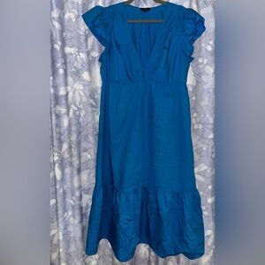 Rails v neck blue maxi dress